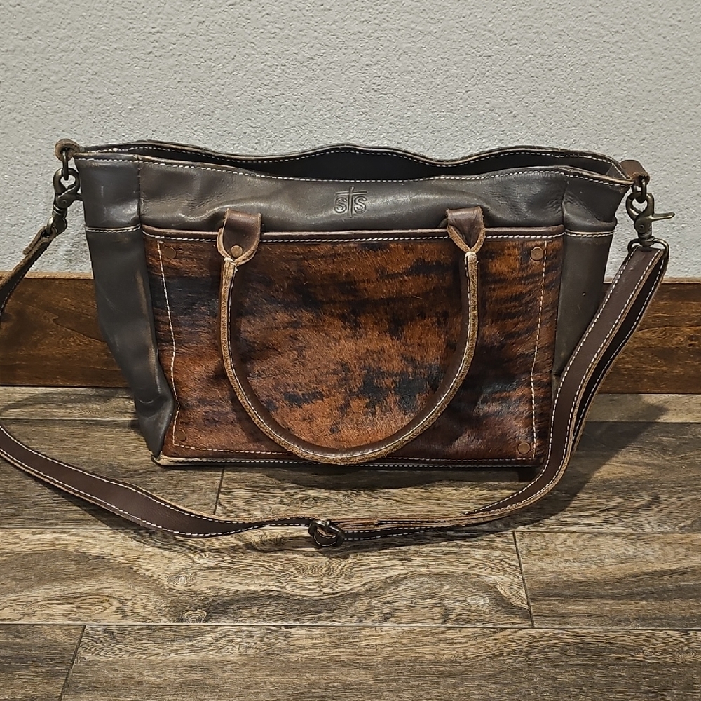 STS Ranchwear Brown and Black Tote Bag - Concealed Carry